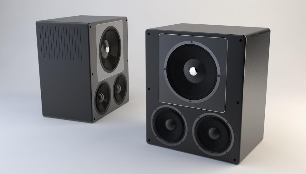 音响c4d模型 音频扬声器 audio speaker