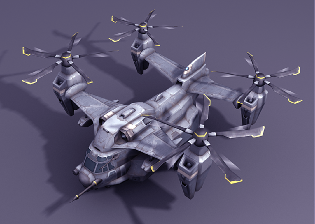 eu airtransport 3d model 无人机 科幻飞行器 航空飞机 航空运输机