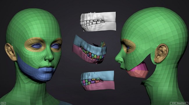 设计星素材分享平台 Cubebrush Female Basemesh Eve Ztool