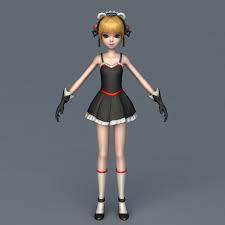 Anime Girl Character – 3D Model