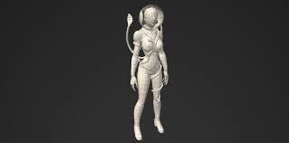 Space Chick 3D Model