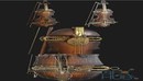 Steampunk Violin 3D Model-缩略图