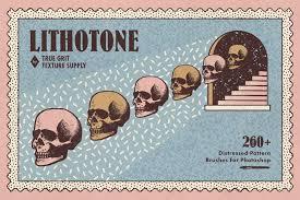 LITHOTONE Distressed Pattern Brushes