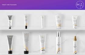 个人护理品牌化妆品包装PSD设计样机 Cosmetic Packaging Branding MockUp