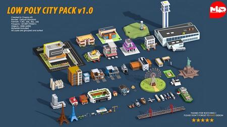 Low Poly City Pack 1 2100863