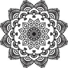 Mandala round ornament, 12 x EPS