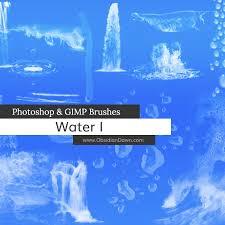 Water Brushes for Photoshop and GIMP