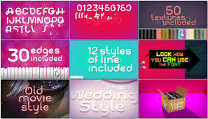 自定义可调纹理字体动画设计 Tunable Tape Font