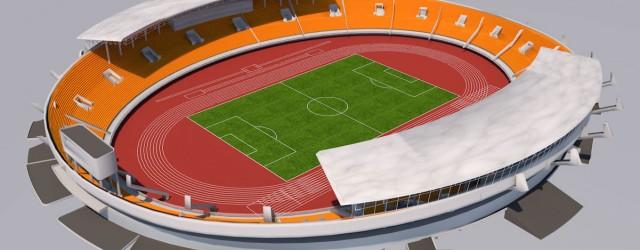 C4D足球场模型SOCCER STADIUM FREE 3D MODEL