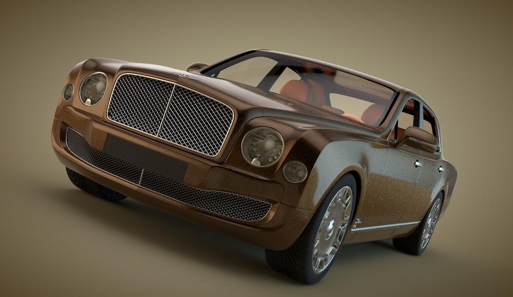 宾利慕尚C4D模型 Bentley Mulsanne