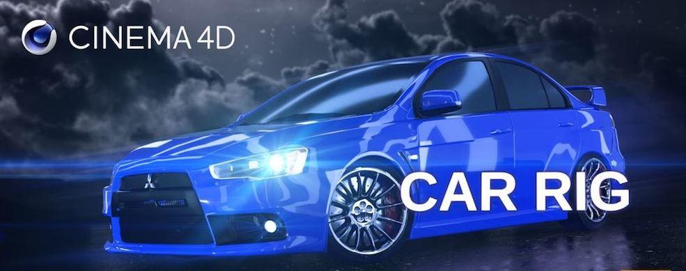 C4D汽车绑定模型 Car Rig