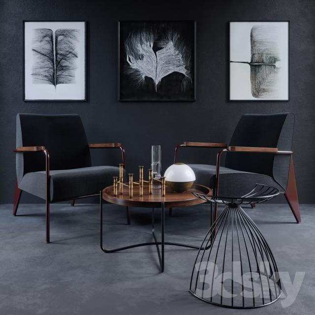 Vitra Chair Fauteuil de Salon 3d Model