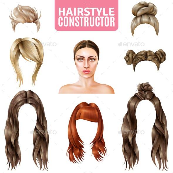 女性发型矢量图hairstylesforwomenconstructor