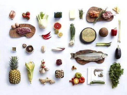 各种各样的健康蛋白质来源和健身食品
