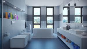 C4D模型 现代简约明亮的洗手间浴室效果图工程 CGAxis Models Volume 84 Bathrooms 