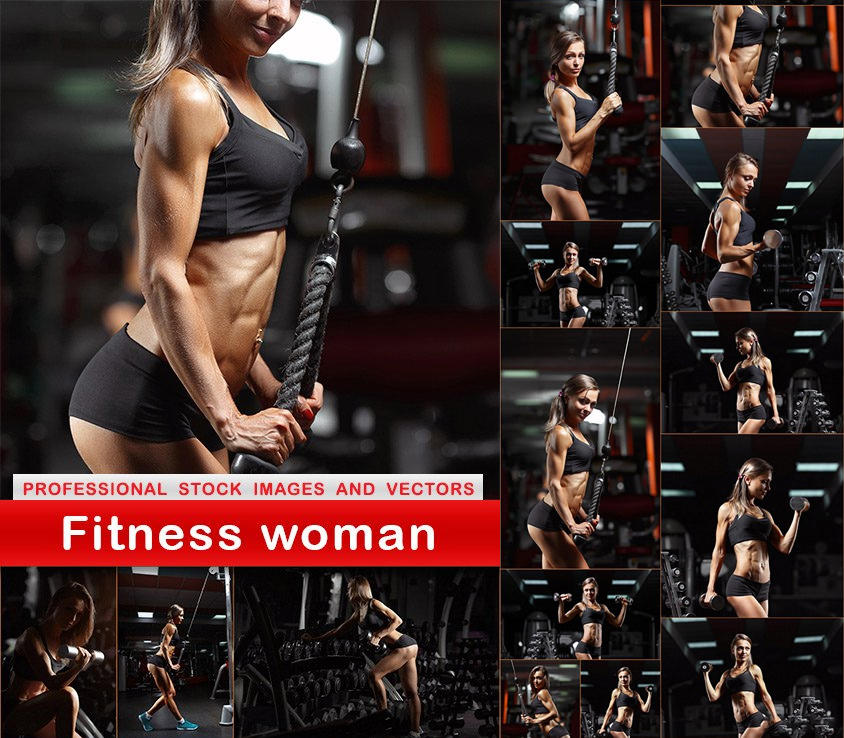 健身女人素材 健身运动人物照片Fitness woman - 15 UHQ JPEG