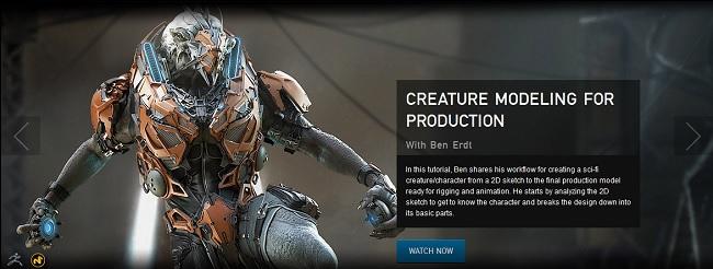 The Gnomon Workshop Creature Modeling Production使用ZBrush/Modo创建科幻生物角色绑定视频教程