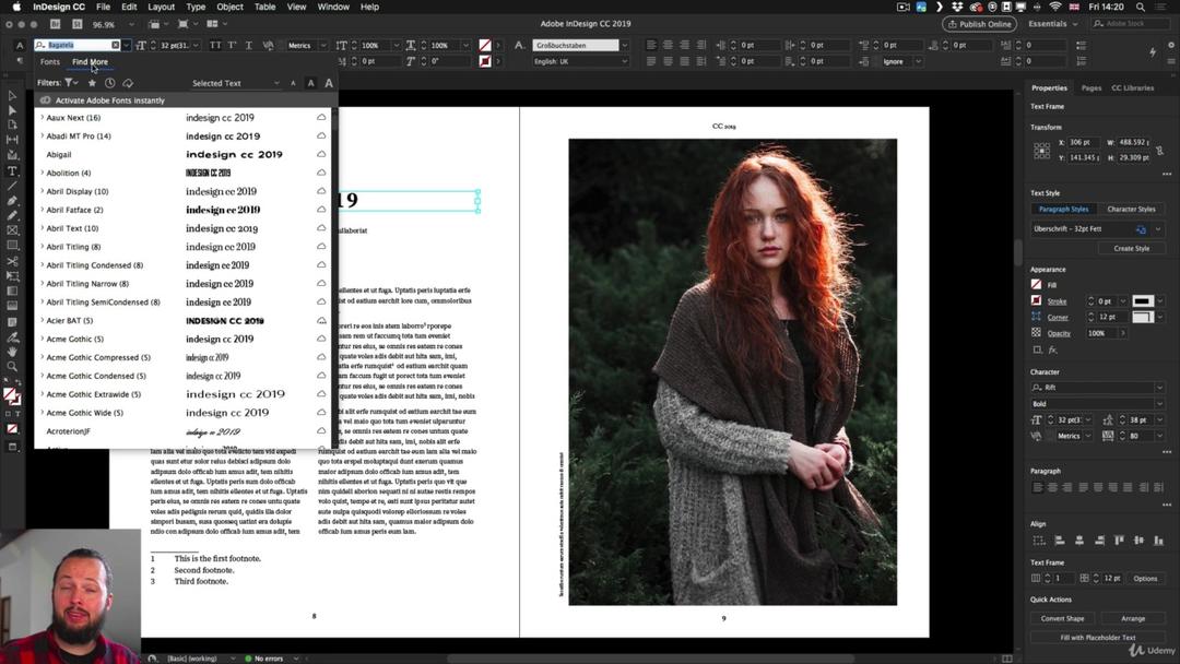 Udemy - InDesign CC 2019 MasterClass InDesign CC 2019排版设计大师班训练视频教程