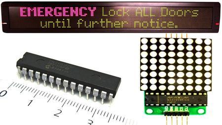Dot Matrix LED Display Interface with PIC Microcontroller