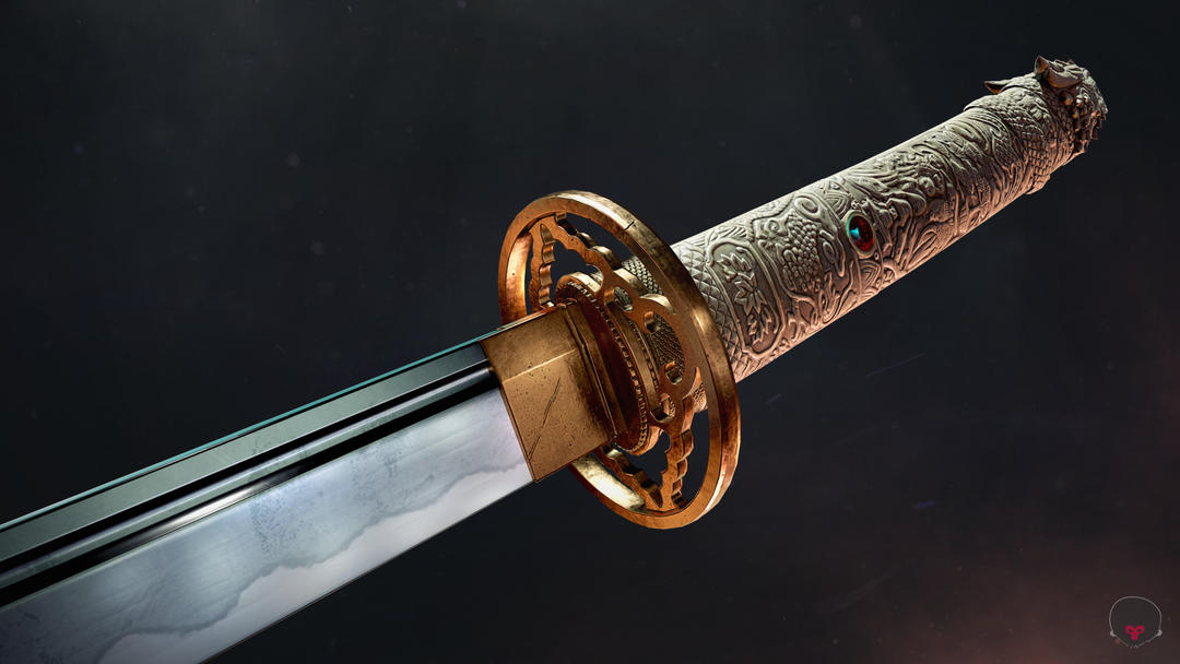 设计星素材分享平台日本武士刀模型 设计星素材分享平台日本武士刀模型