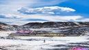 Octane渲染器蓝天白云下的雪山山脉地形C4D模型 -缩略图