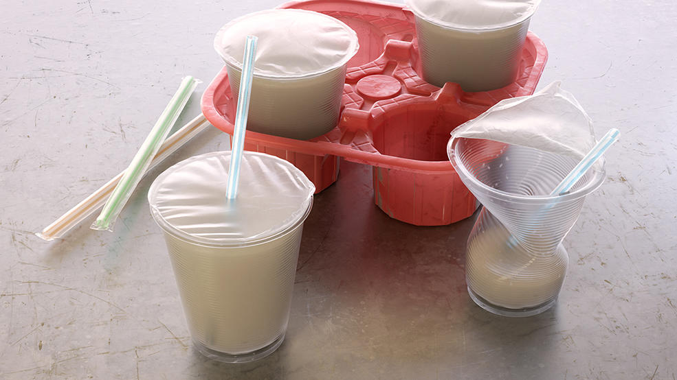 C4D Octane牛奶塑料杯模型 Plastic Cup Main 