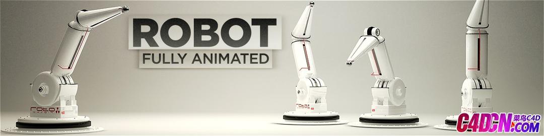 C4D机械手臂模型Robot-Arm C4D模型 