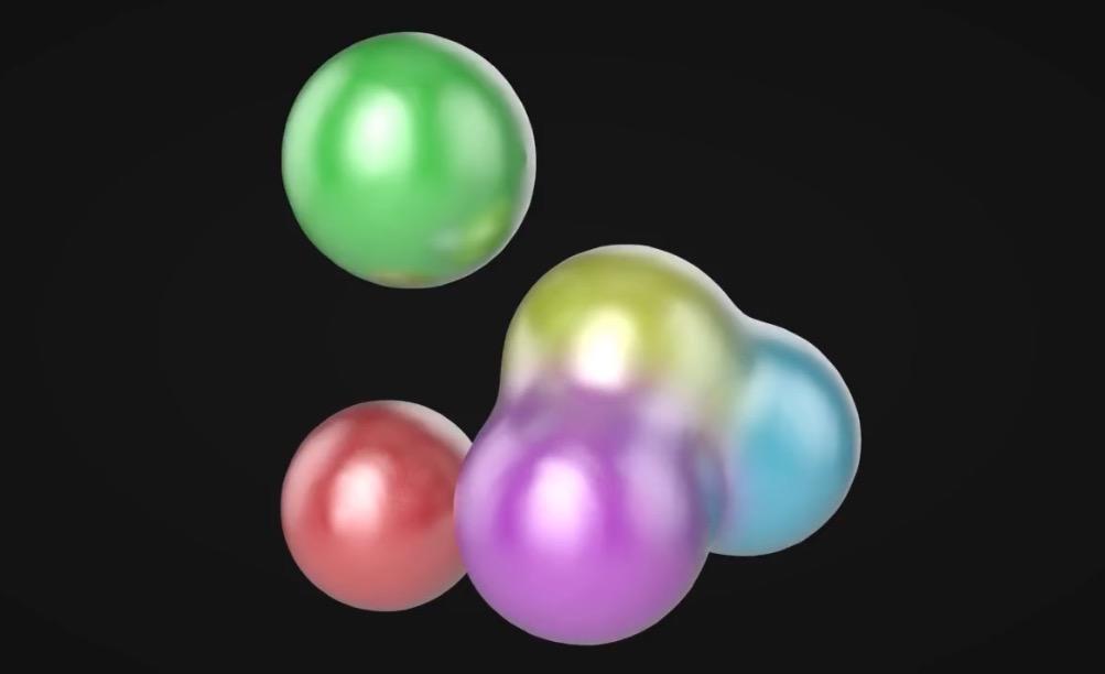C4D圆球融合色彩过渡教程 Multicolored Animatable Metaball (Cinema 4D Tutorial) 