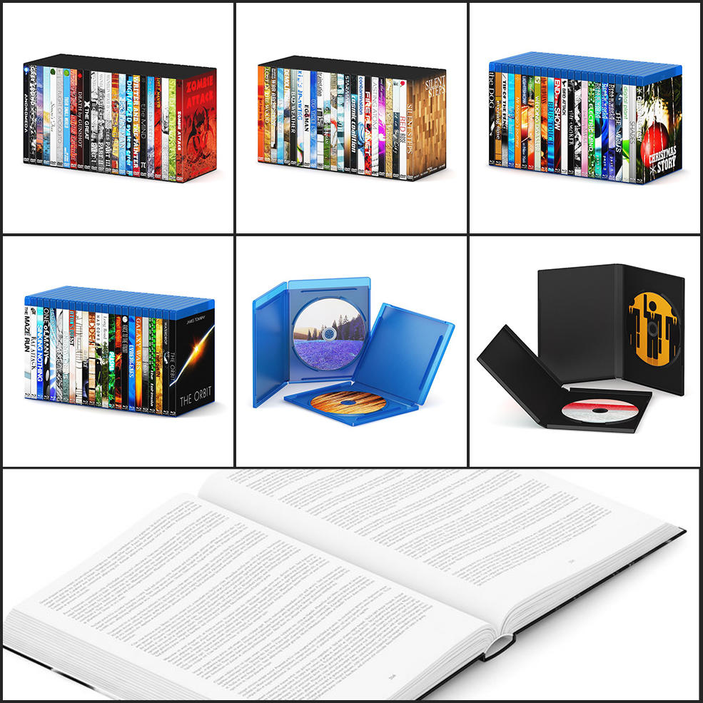 25套书房书籍C4D模型 Book 3D模型 