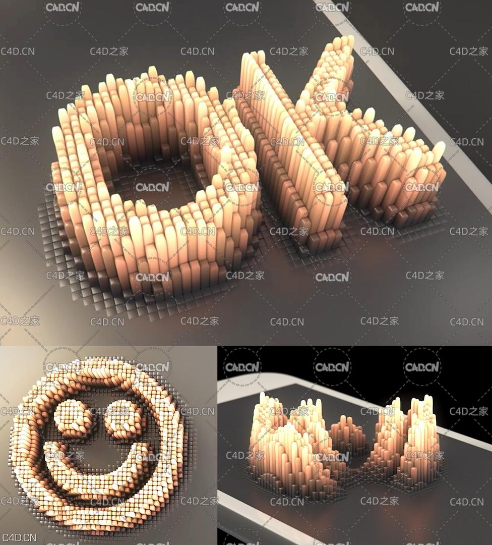 C4D使用克隆变换制作手机屏幕上的图形动画教程 含工程文件 Cinema 4D Mograph Clone Transform