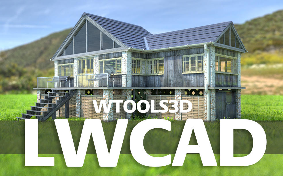 C4D/3DS MAX/LW仿CAD建筑建模插件 WTools3D LWCAD v2018.1 Win/Mac和谐版 