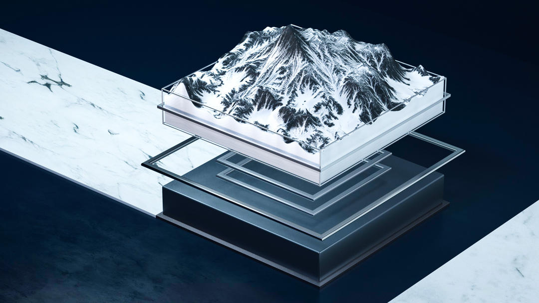 C4D雪山山脉微缩场景,C4D工程 