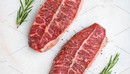Raw fresh meat Top Blade steaks on 牛排高清照片-缩略图