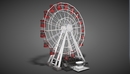 游乐场费里斯轮 摩天轮C4D模型 Ferris Wheel-缩略图