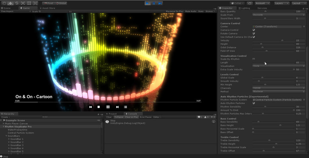 Unity за час. Visualizator.