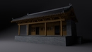 古建筑模型：戏台C4D模型 Stage,3D模型 -缩略图
