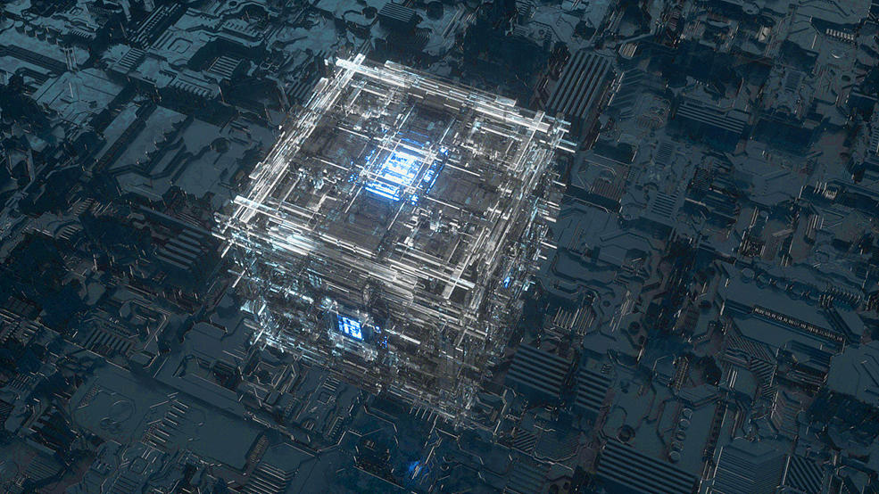 c4d octane渲染电子风格JSplacemen工程文件,C4D工程,C4D之家