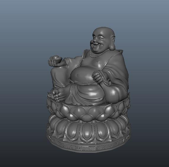 弥勒佛（莲花座）3D模型 Maitreya Buddha（C4D/Max/FBX） 