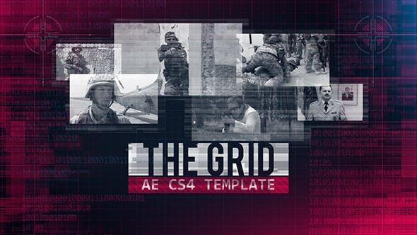 战争游戏军事纪录片主题AE模板 The Grid 7810457