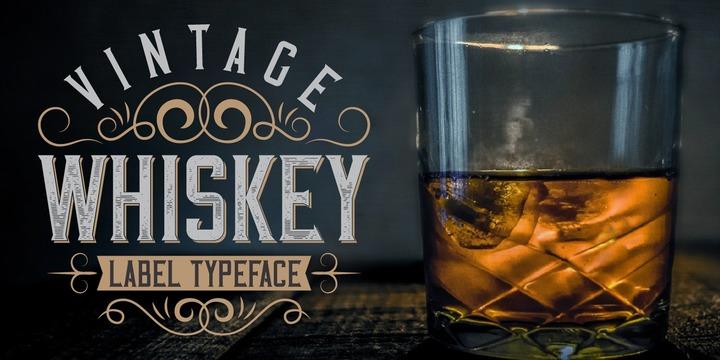 vintagewhiskeyfont复古威士忌英文字体