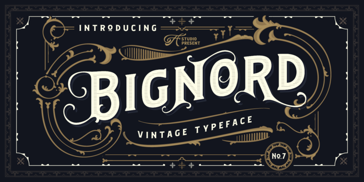 Bignord - Vintage Typeface 