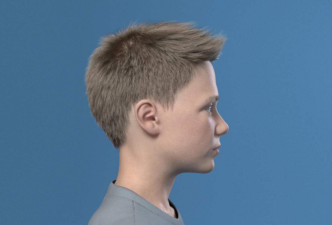 设计星素材分享平台10岁男孩模型美国小男孩模型白人小孩模型欧美青少年儿童模型男孩角色模型ben 2 3d Model