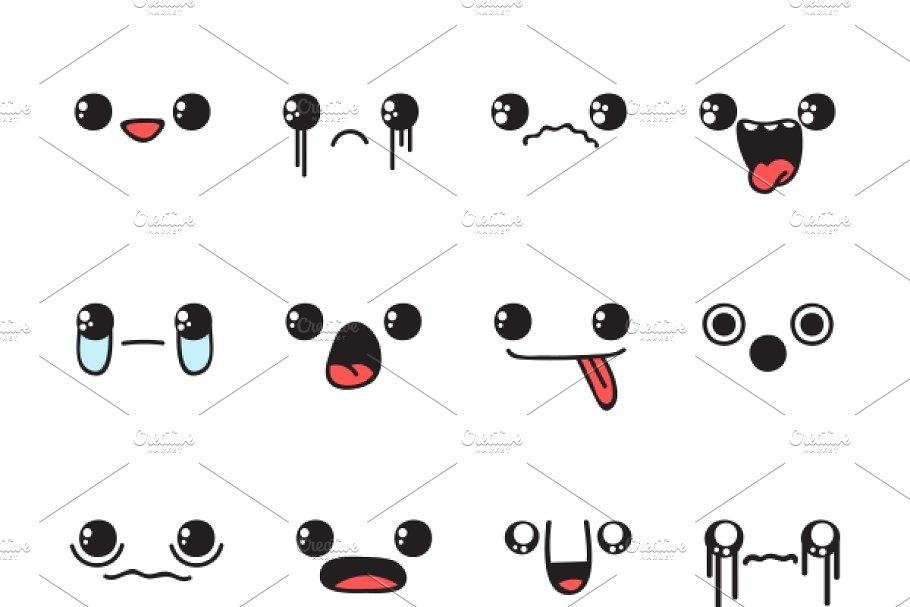 Set Emoticon emotions doodle 841364 情感涂鸦 表情包素材