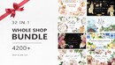 WHOLE SHOP Bundle 4200+ items 4425197 By Soft Muse Art 艺术插画png素材包-缩略图