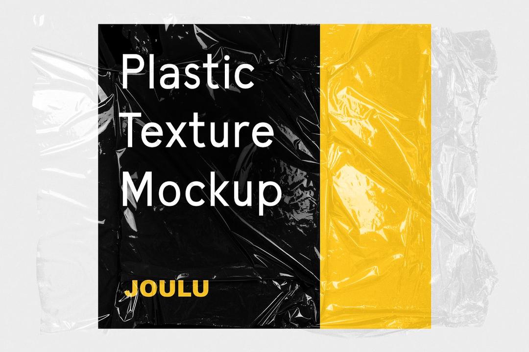 Download 设计星素材分享平台 JOULU Plastic Wrinkle Mockup 3320756 塑料纹理样机模版