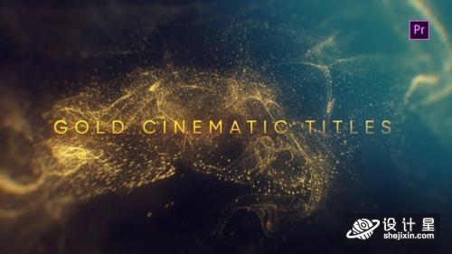 Videohive Gold Cinematic Titles Mogrt 23260042 金电影标题AE模板