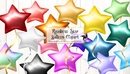 Rainbow Star Balloons Clipart彩虹星气球剪贴画-缩略图