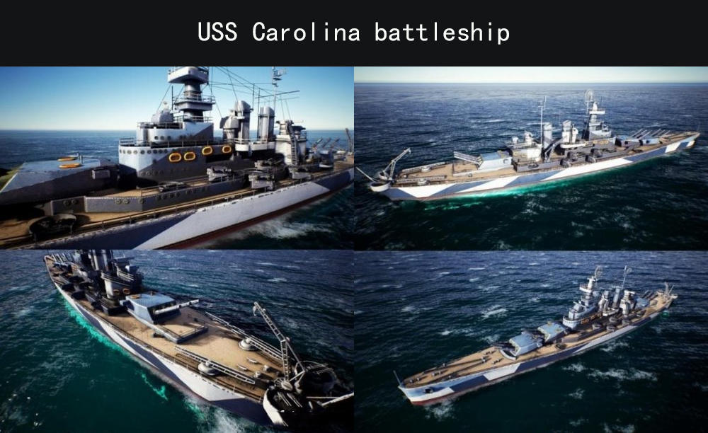 uss carolina battleship卡羅萊納號戰列艦 快速戰列艦 美軍戰列艦