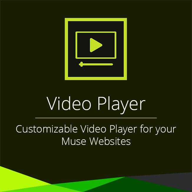Adobe Muse视频播放器组件Video Player Widget V1.2