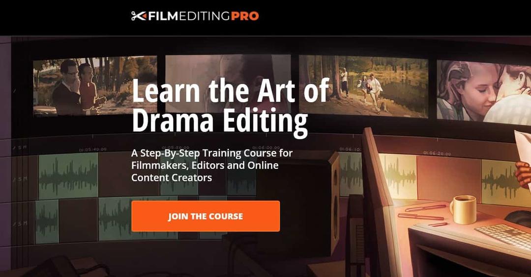 The Art Of Drama Editing PRO by Film Editing Pro（PRO高级版） 课程+资料+中英文双语字幕